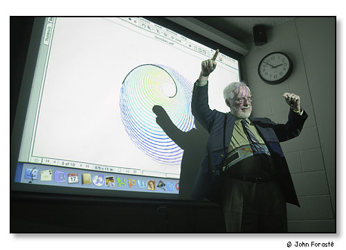 Tom Banchoff, Professor of Mathematics. Brown University, Providence, Rhode Island. May 2003.
