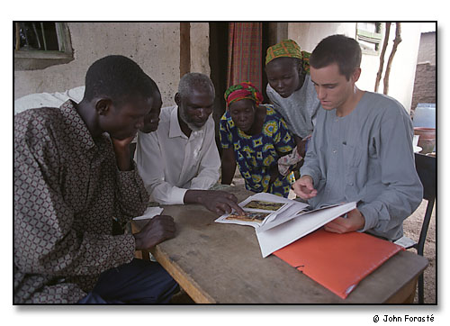 Pastor, his family and Alex, Mora, Cameroon, Africa