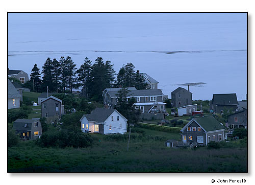 Dusk on Monhegan Island. Monhegan Island, Maine. July 2004.