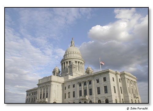The Rhode Island State House. Providence, Rhode Island. May 2003.