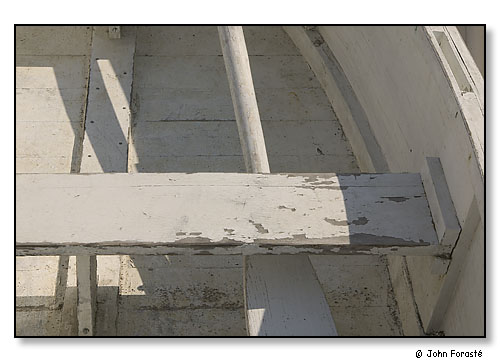 Detail of boat and oar.