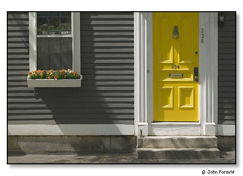 Yellow door.