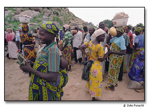 Market Day. <br>Mayo Plato, Cameroon, (central west) Africa. August 2002.